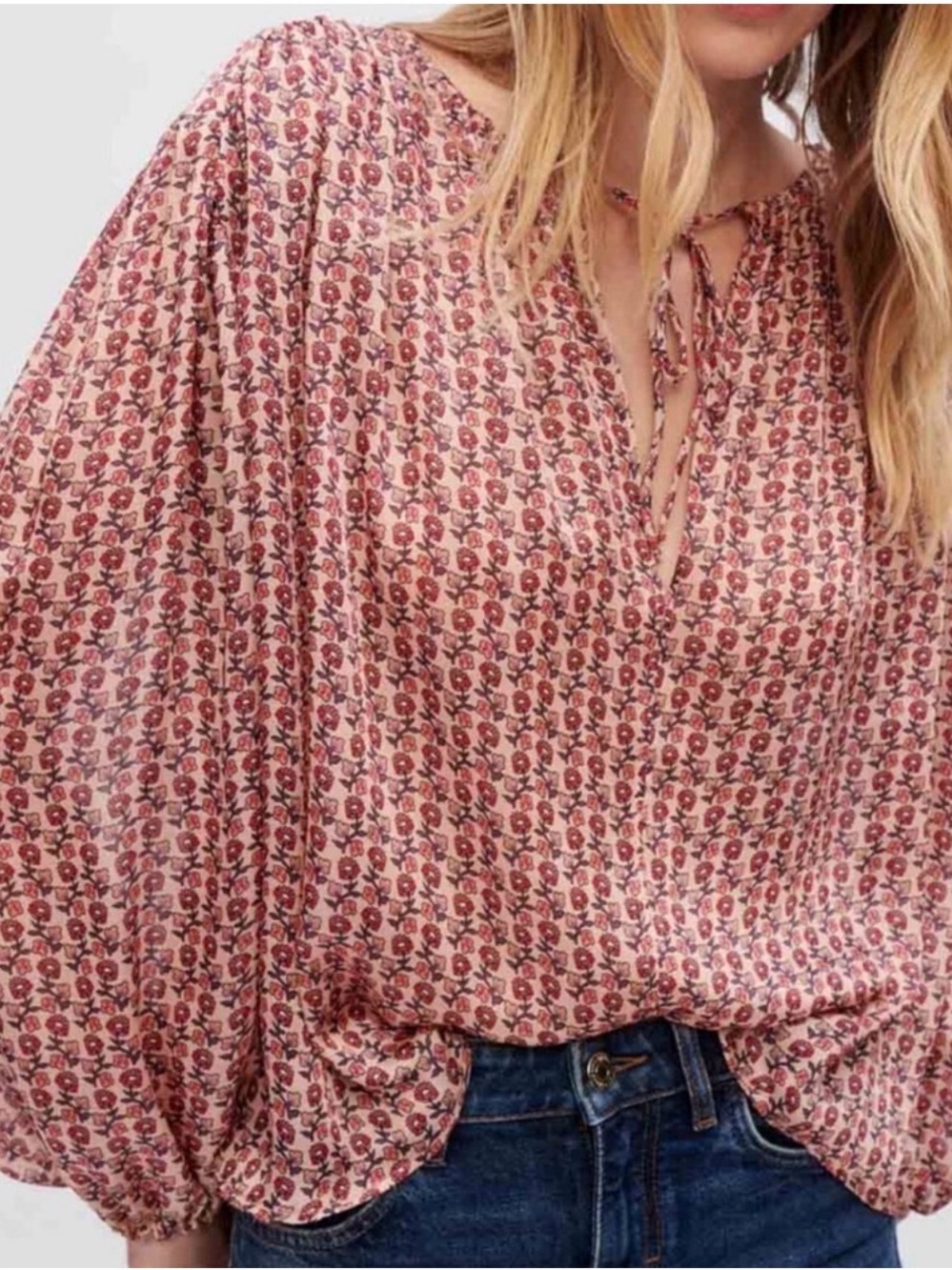 MAJE MINI FLEURS TOP